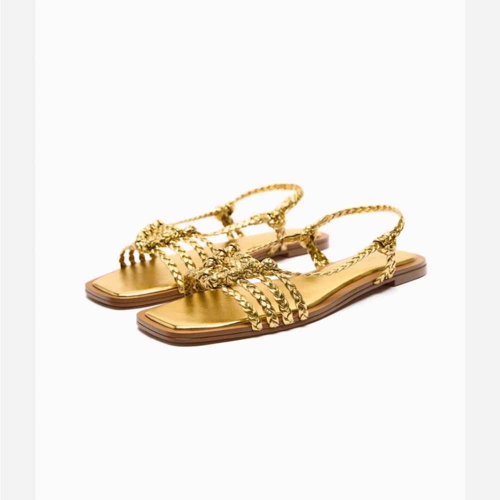 Zara Gold Sandals